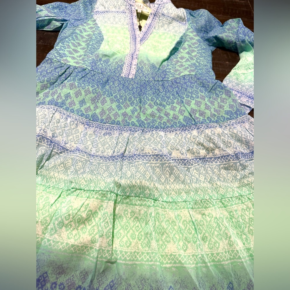 NWT HALE BOB Marin Vibrant Voile Dress Sz XS Spring Summer Resort Beach Party - Picture 5 of 6